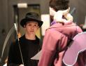 Penn Drama Club students rehearse for the "Boo Bash".