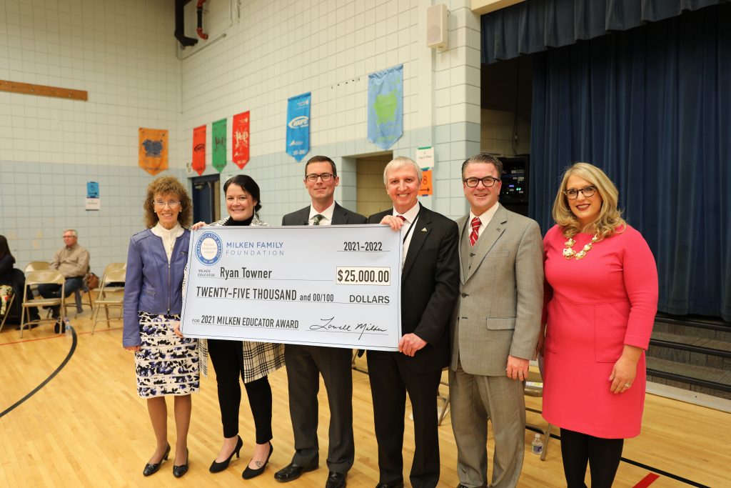 Principal Towner wins Milken Educator