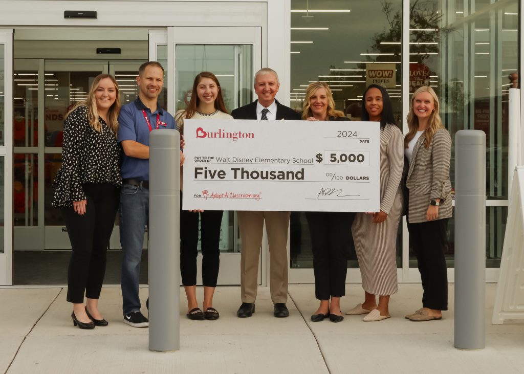 $5,000 check for classroom supplies