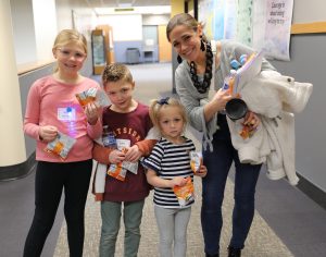 Mother with 3 young daughters