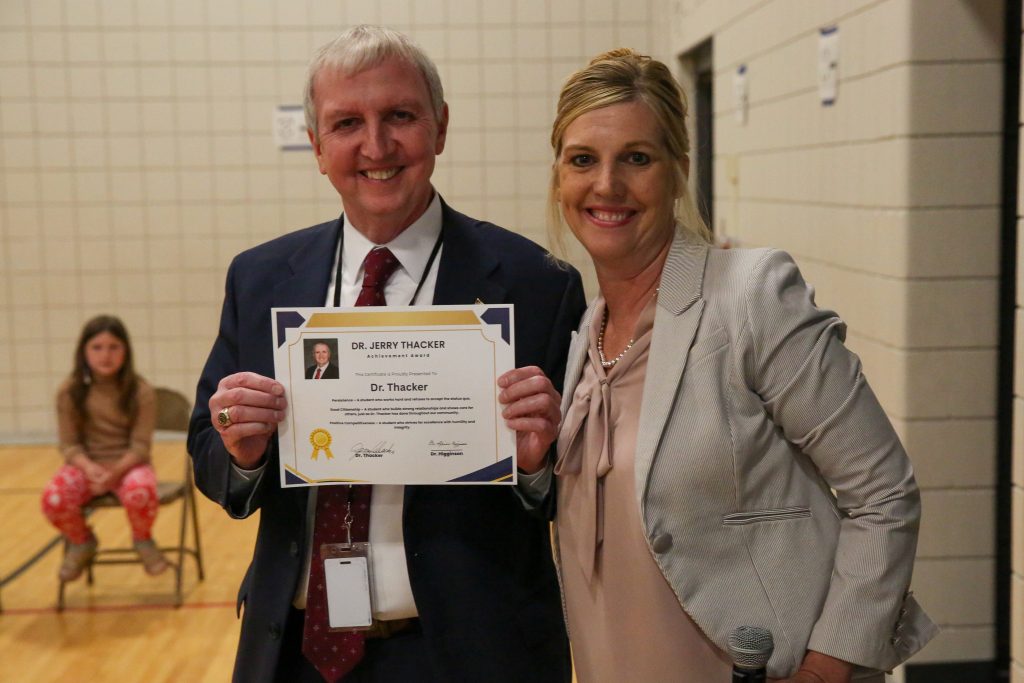 Superintendent Dr. Jerry Thacker Receives Several Honors Upon Retirement